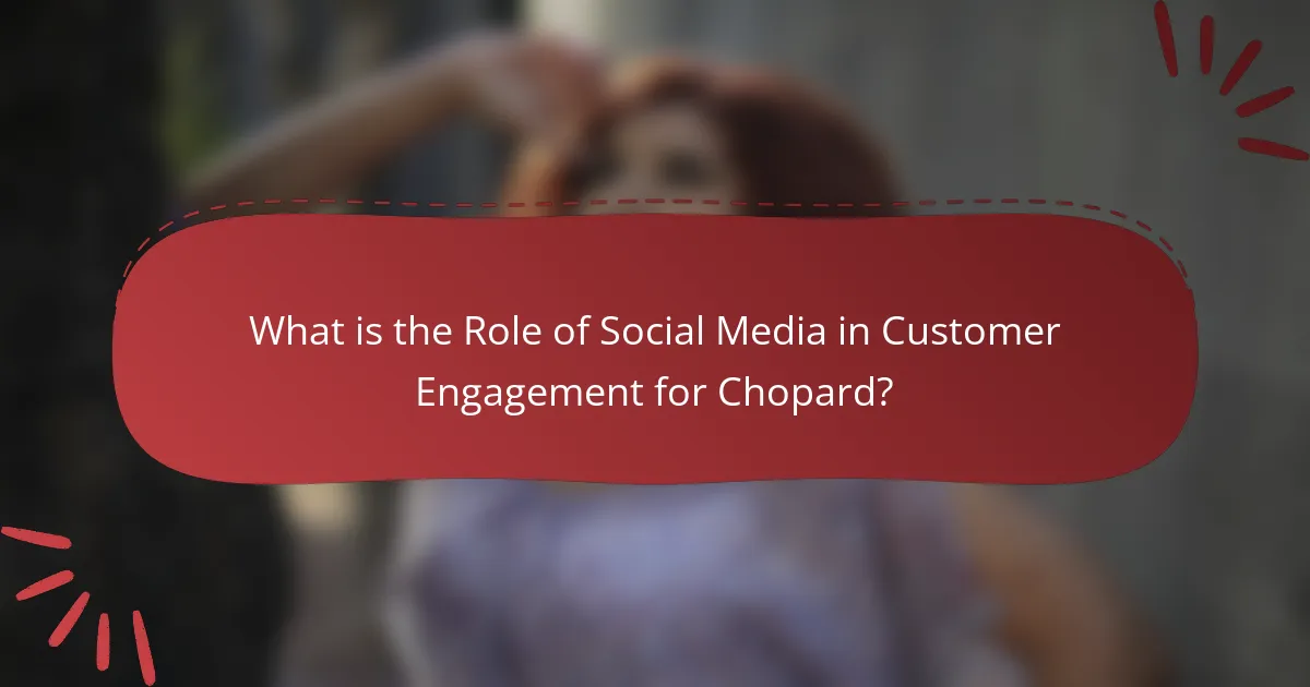 What is the Role of Social Media in Customer Engagement for Chopard?